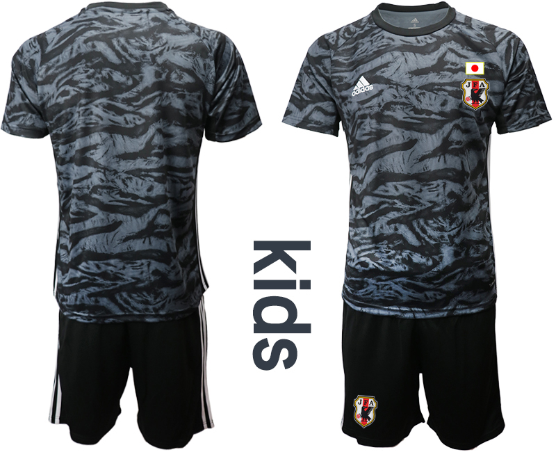 Youth 2020-2021 Season National team Japan goalkeeper black Soccer Jersey->japan jersey->Soccer Country Jersey